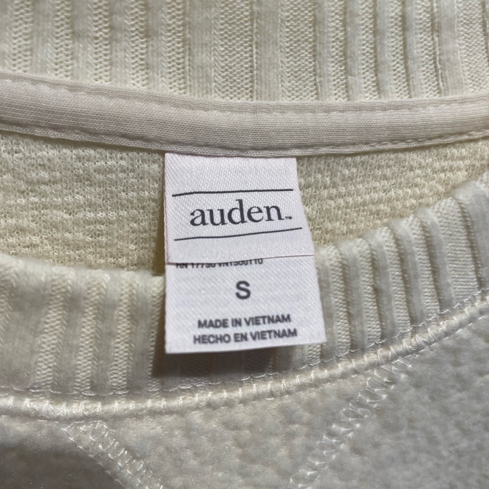 Auden Women’s Sweater Cream Size Small New without tags - Picture 3 of 3